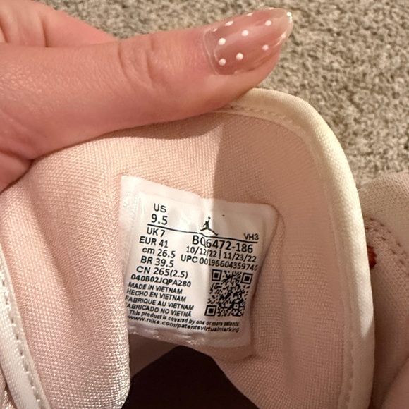 Nike Women’s High-Top Sneakers in Coral Pink and White - Picture 2 of 5